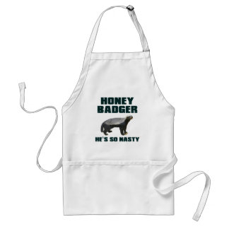 Honey Badger He's So Nasty Standard Apron