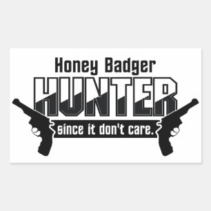 Honey Badger Hunter stickers