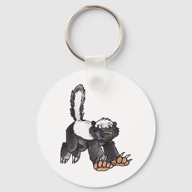 Honey Badger Keychain (Front)