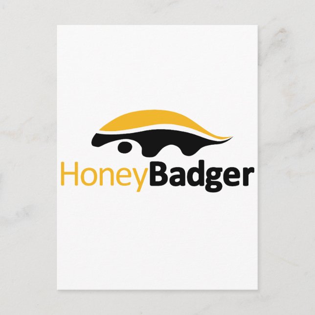 Honey Badger Logo Postcard (Front)