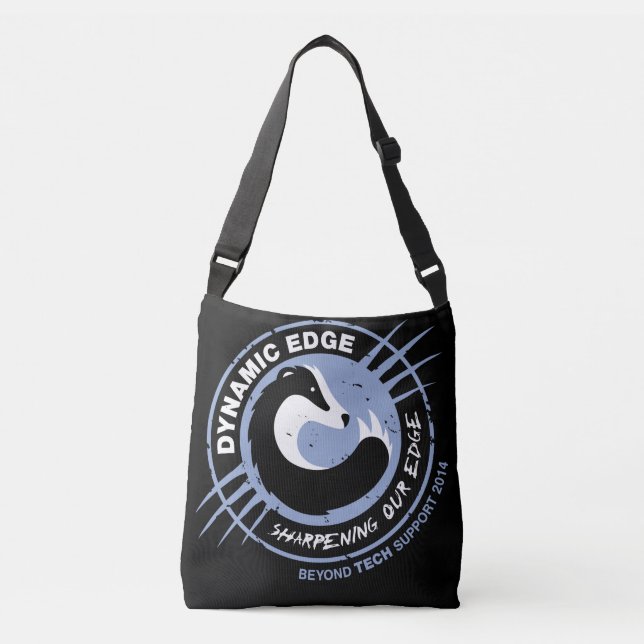 Honey Badger & Ninja Crossbody Bag (Front)