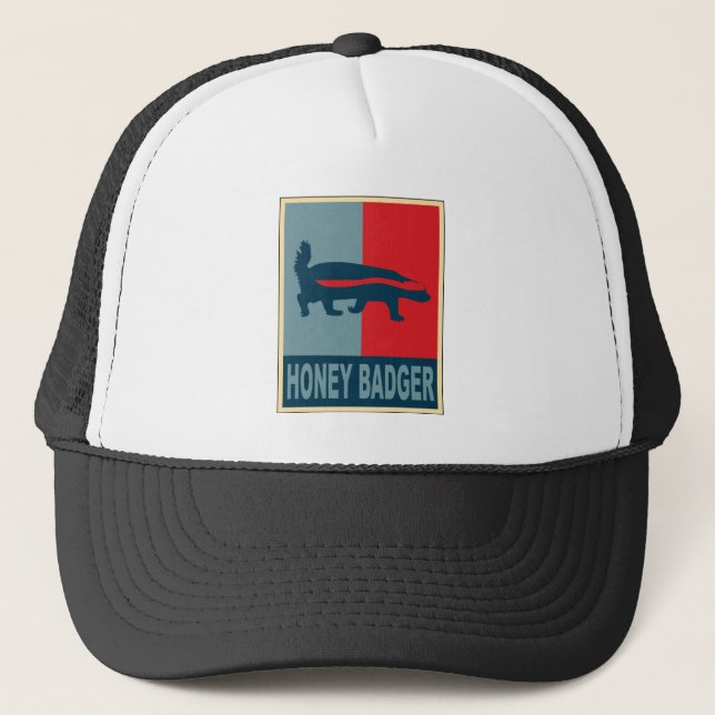 Honey Badger Obama Trucker Hat (Front)
