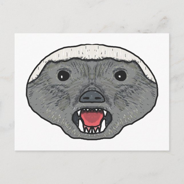 Honey Badger Postcard (Front)