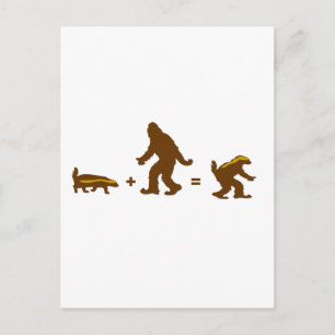 Honey Badger Sasquatch Hybrid Postcard