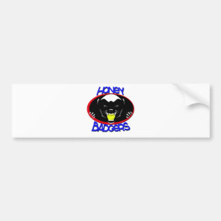 Honey Badger Softball Bumper Sticker