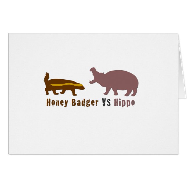 Honey Badger vs Hippo (Front Horizontal)
