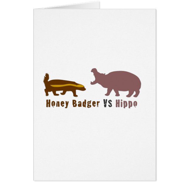 Honey Badger vs Hippo (Front)