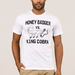 Honey Badger vs. King Cobra T-Shirt