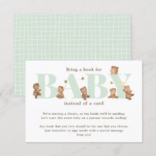 Honey Bear Book for Baby Card