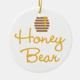 Honey Bear Ceramic Ornament