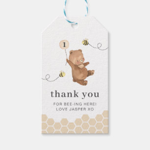 Honey Bear First Bee-day Gift Tags