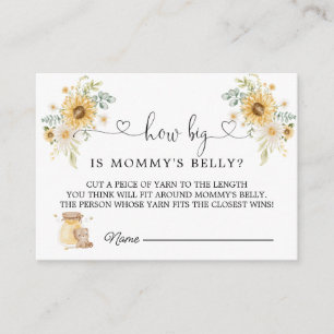 Honey Bear How Big Is Mommy's Belly Enclosure Card