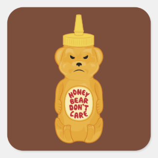 Honey Bear Square Sticker