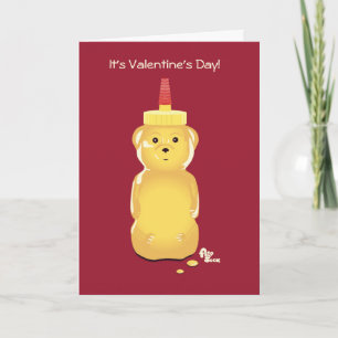 Honey Bear Valentine's Day Card