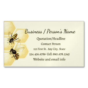 Honey Bee Apiary Business Custom Business Card