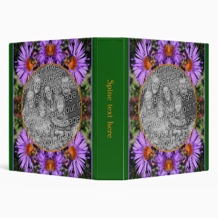 Honey Bee Aster Flower Create Your Own Photo Binder