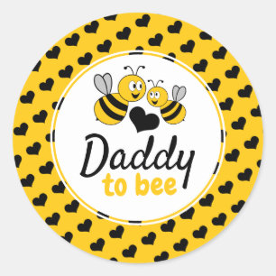 Honey Bee, Baby Shower Classic Round Sticker