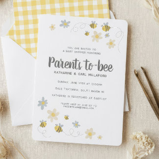 Honey Bee Baby Shower Invitation | Gingham & Daisy