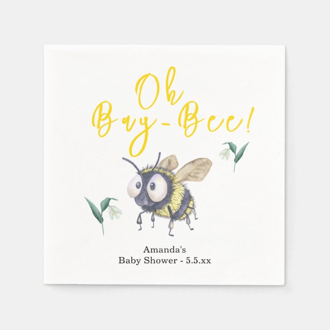 Honey Bee Baby Shower Napkin