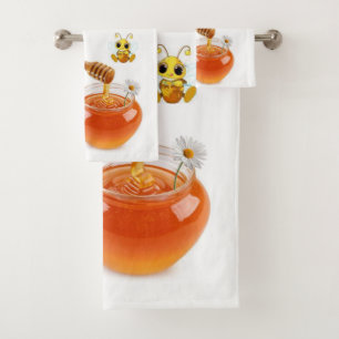 Honey Bee Bathroom Towel Sets