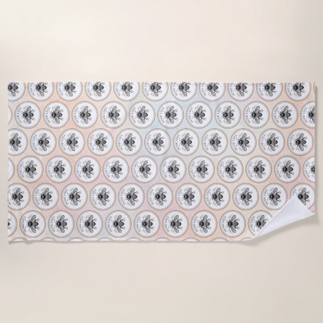 Honey Bee Beach Towel (Front)