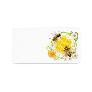 Honey Bee Beekeeper Apairist Custom Label