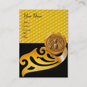 HONEY BEE ,BEEKEEPER APIARIST BEEKEEPING WAX SEAL BUSINESS CARD