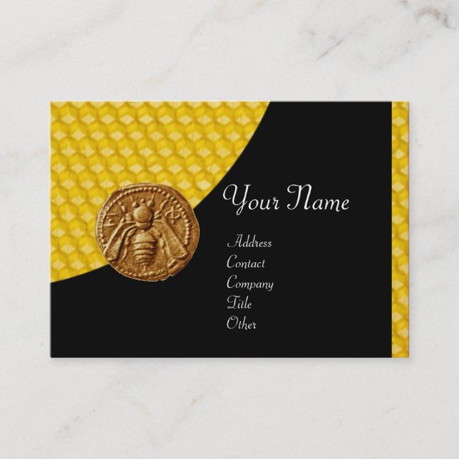 HONEY BEE ,BEEKEEPER APIARIST BUSINESS CARD (Front)