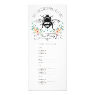 Honey Bee Beekeeper Apiary Farm Beekeeper Rack Card