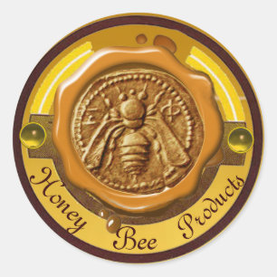 HONEY BEE / BEEKEEPER BEEKEEPING BROWN WAX SEAL