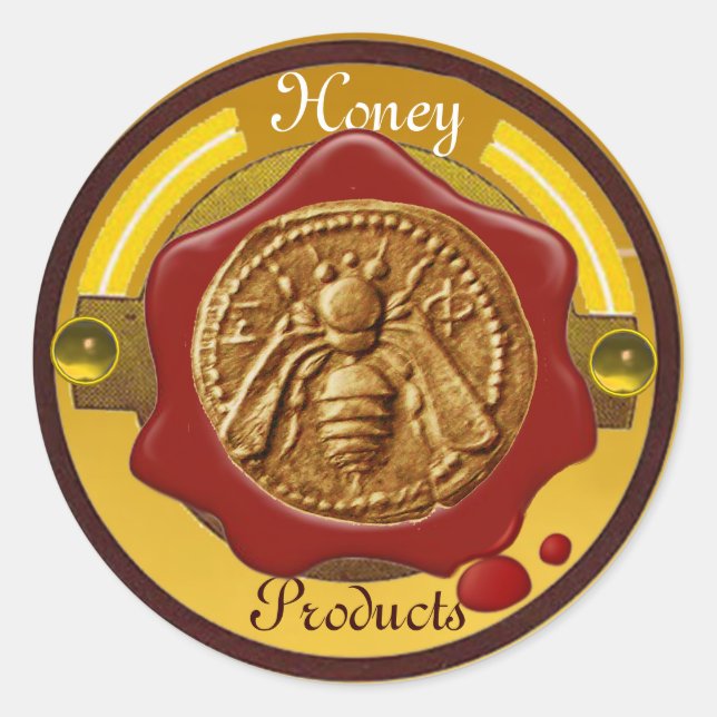 HONEY BEE / BEEKEEPER BEEKEEPING RED WAX SEAL (Front)