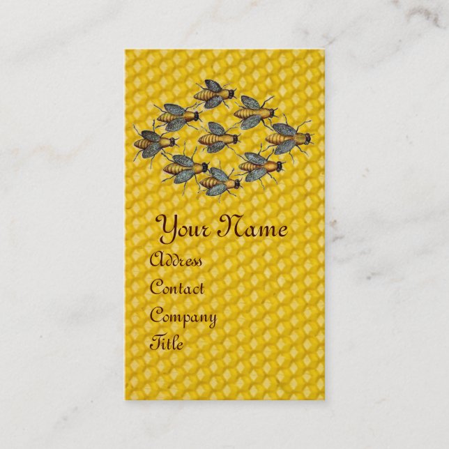HONEY BEE ,BEEKEEPER /beekeeping supplies Business Card (Front)