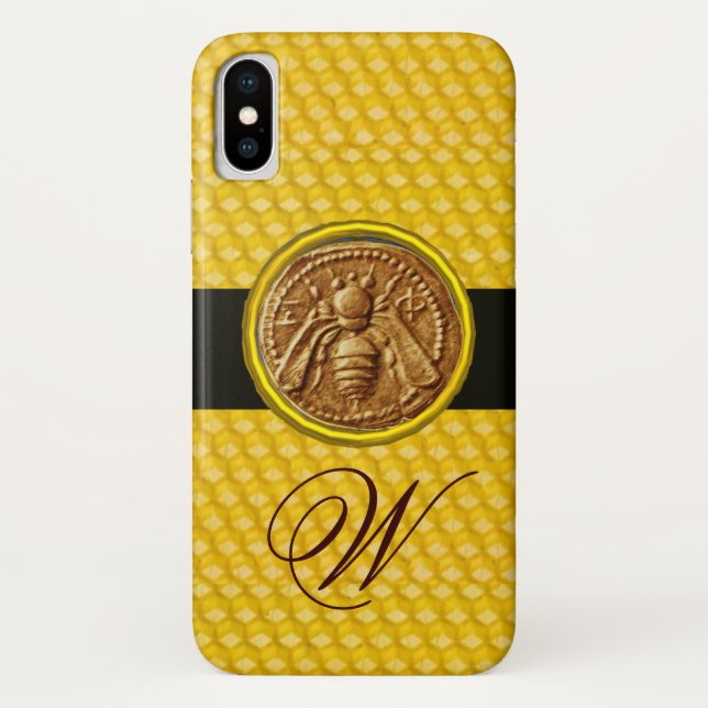 HONEY BEE, BEEKEEPER MONOGRAM Case-Mate iPhone CASE (Back)
