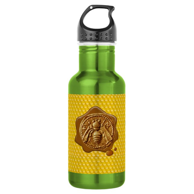HONEY BEE ,BEEKEEPER,WAX SEAL 532 ML WATER BOTTLE (Front)