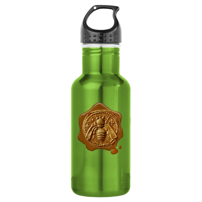 HONEY BEE ,BEEKEEPER,WAX SEAL 532 ML WATER BOTTLE (Front)