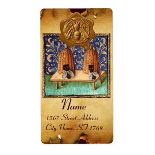 HONEY BEE ,BEEKEEPER WAX SEAL,Brown Parchment