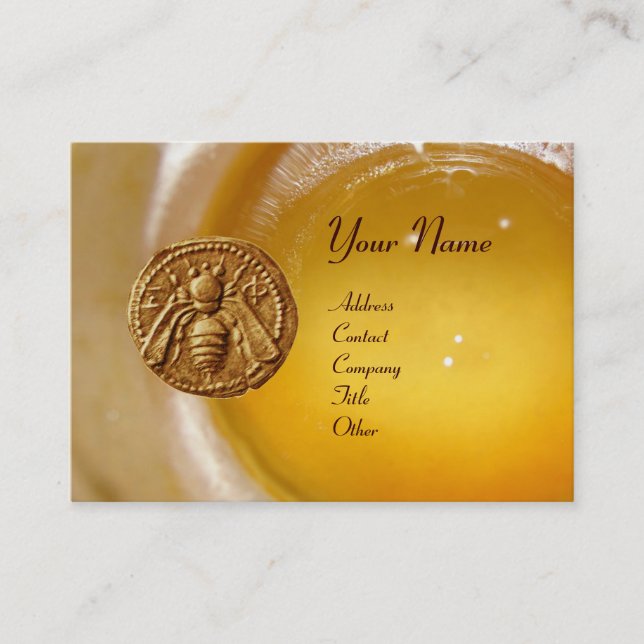 HONEY BEE ,BEEKEEPING BEEKEEPER APIARIST BUSINESS CARD (Front)