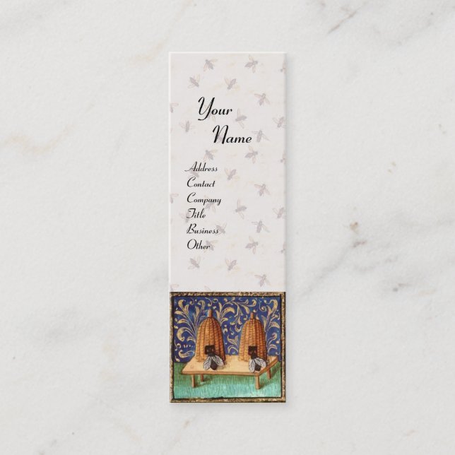 HONEY BEE ,BEEKEEPING,BEEKEEPER APIARIST MINI BUSINESS CARD (Front)
