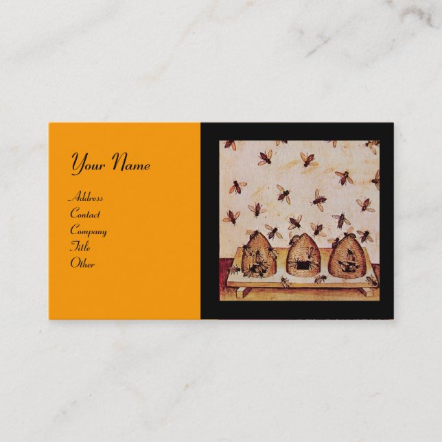 HONEY BEE ,BEEKEEPING BUSINESS CARD (Front)