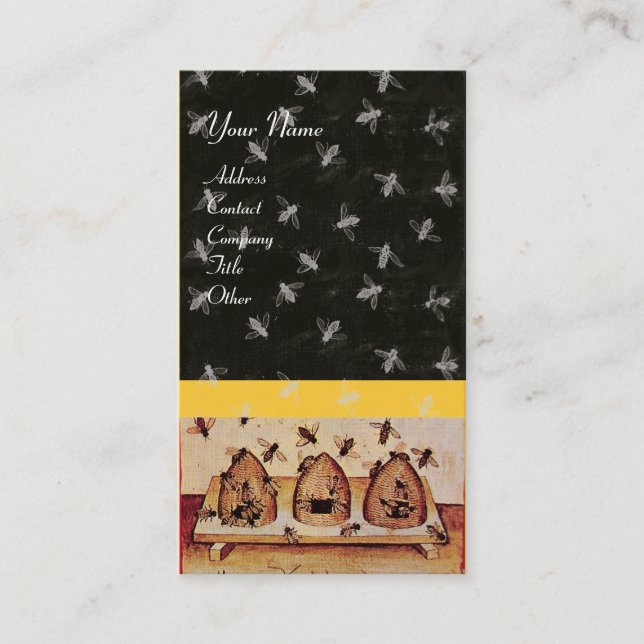 HONEY BEE ,BEEKEEPING BUSINESS CARD (Front)