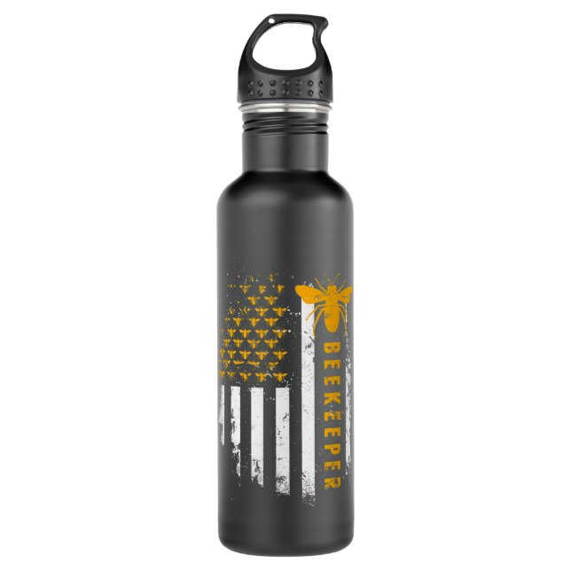 Honey Bee beekeeping hive Beekeeper  710 Ml Water Bottle (Front)