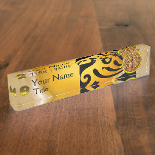 HONEY BEE,BEEKEPER, BEEKEEPING SUPPLIES Yellow Gem Nameplate