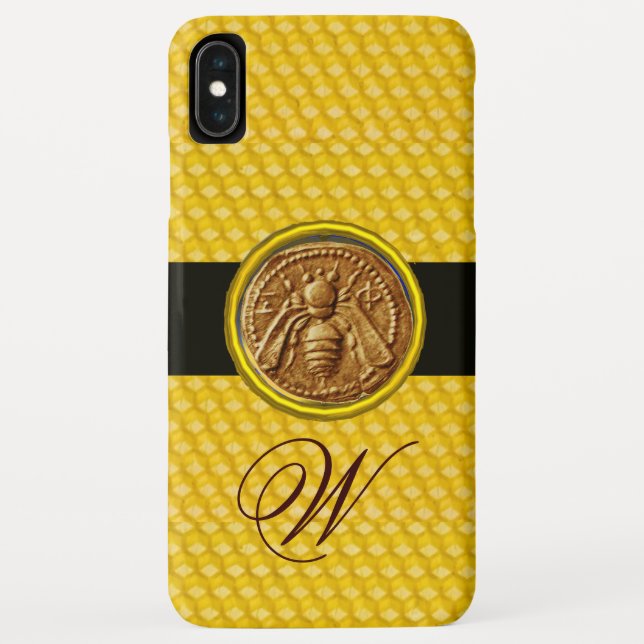 HONEY BEE, BEEKEPER MONOGRAM Case-Mate iPhone CASE (Back)