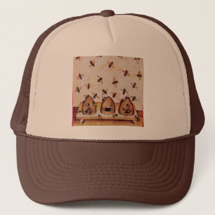HONEY BEE, BEEKEPER TRUCKER HAT