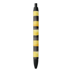 Honey Bee Black Gold Yellow   Black Ink Pen