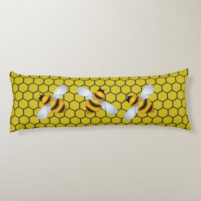 Honey Bee Body Pillow (Back)