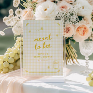Honey Bee Bridal Shower Meant to Bee Card