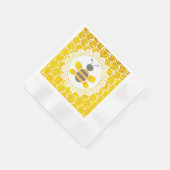 Honey Bee Bumblebee Themed Baby Shower Napkins (Corner)