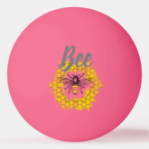 Honey bee Bumblebee trendy summer and spring Ping Pong Ball