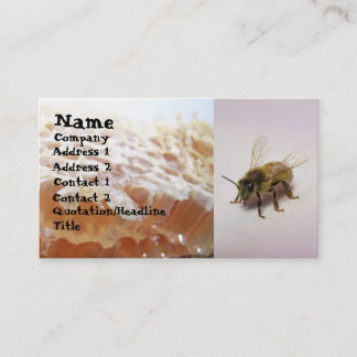 Honey bee business card